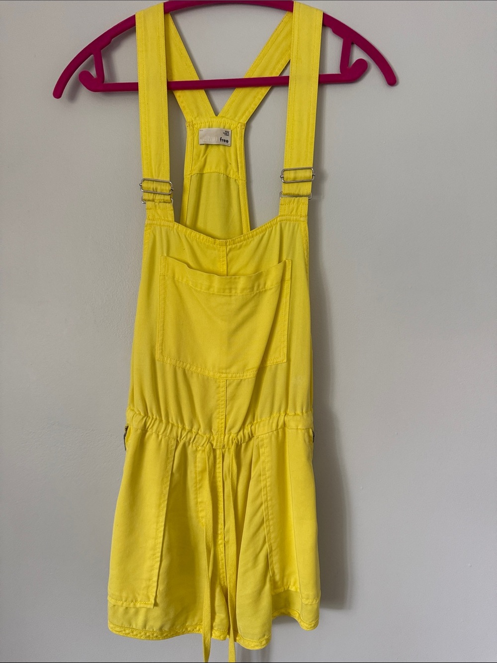 Aritzia Wilfred Yellow Overalls Romper Sz XXS